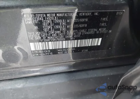 2024 Toyota Rav4 Hybrid Limited z USA, uszkodzony, nr VIN 4T3D6RFV9RU166906